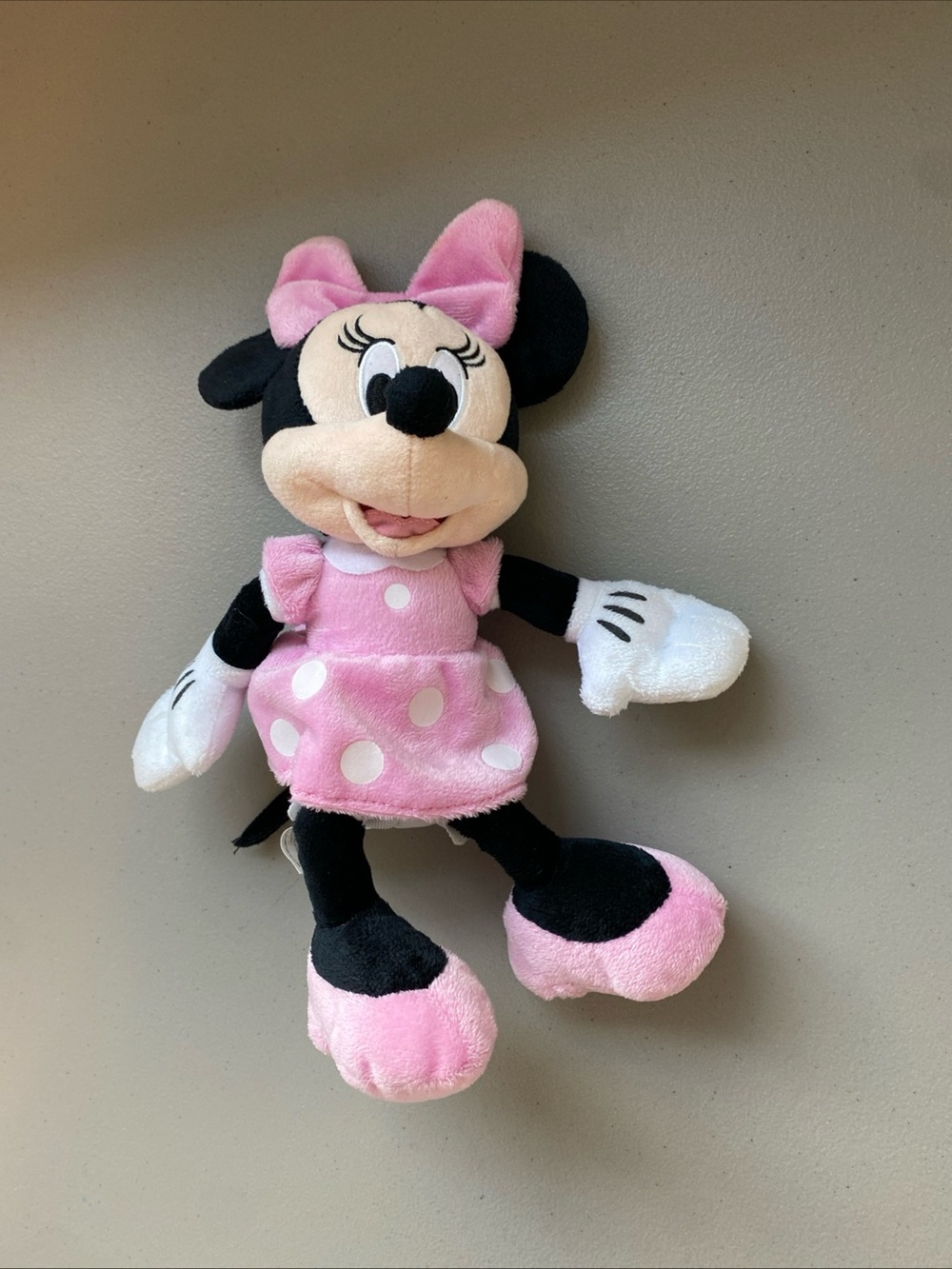 Disney Minnie Mouse Plush in Pink and White Polka Dot Outfit
